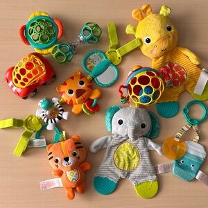 Bright starts Take along musical carrier baby activity toy bar, oball baby toys